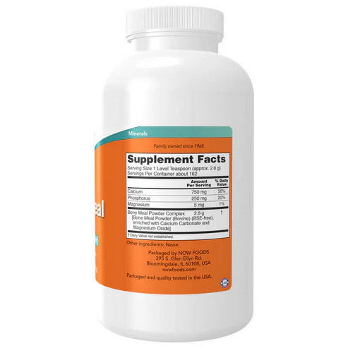 Now Foods, Bone Meal Powder, 16 OZ - Image 2