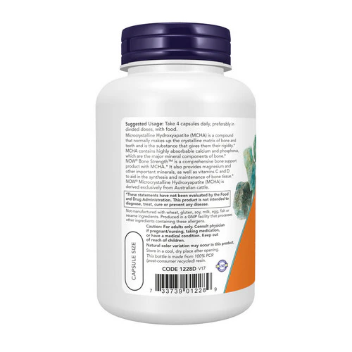 Now Foods, Bone Strength, 120 Caps - Image 3