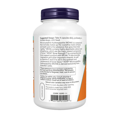 Now Foods, Bone Strength, 240 Caps - Image 3