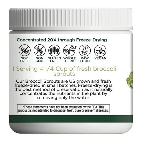 Eclectic Herb, Broccoli Sprouts Powder, 122 Grams - Image 2