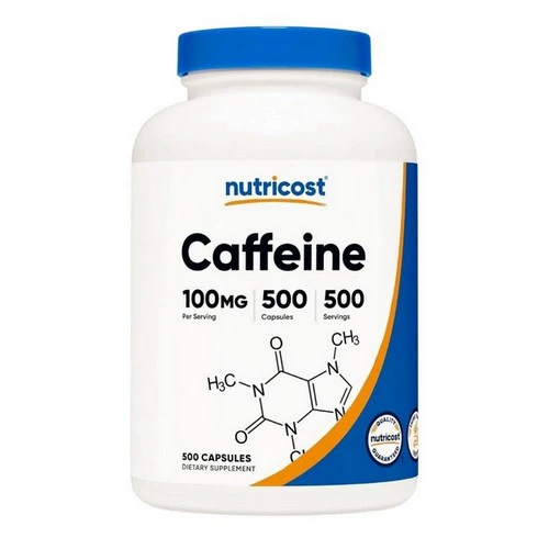 Nutricost, Caffeine Capsules, 100 Mg, 500 Count