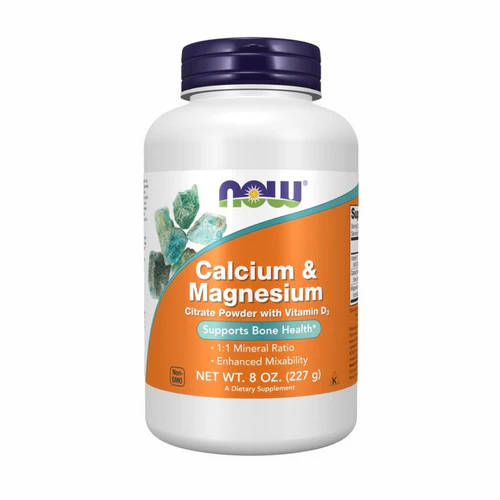 Now Foods, Calcium And Magnesium Powder, w/CITRATE POWDER, 8 Oz