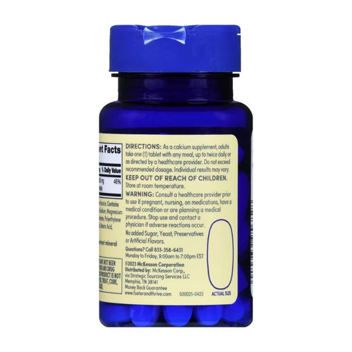 Foster And Thrive, Calcium, 600 Mg, 60 Tabs - Image 2