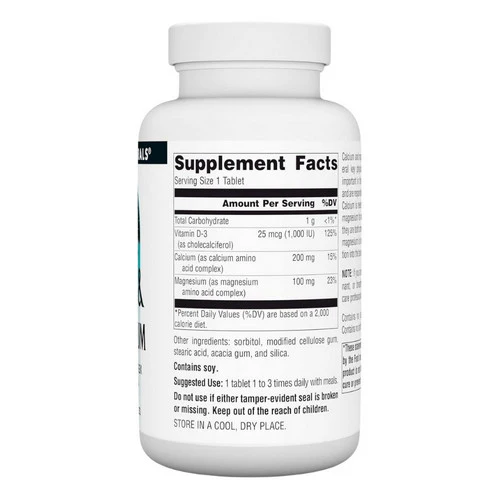 Source Naturals, Calcium and Magnesium, 300 mg, 100 Tabs - Image 2