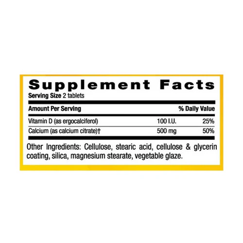 Country Life, Calcium Citrate with D & Bioperine, 120 Tabs - Image 2