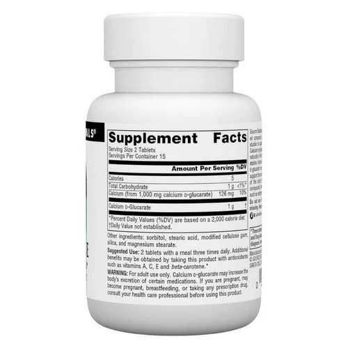 Source Naturals, Calcium D-Glucarate, 500 mg, 30 Tabs - Image 2
