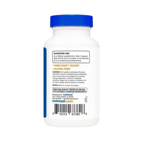 Nutricost, Calcium D-Glucarate Capsules, 500 Mg, 120 Count - Image 3