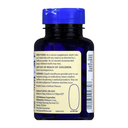 Foster And Thrive, Calcium Plus Vitamin D3, 1000 Mg, 60 Tabs - Image 2