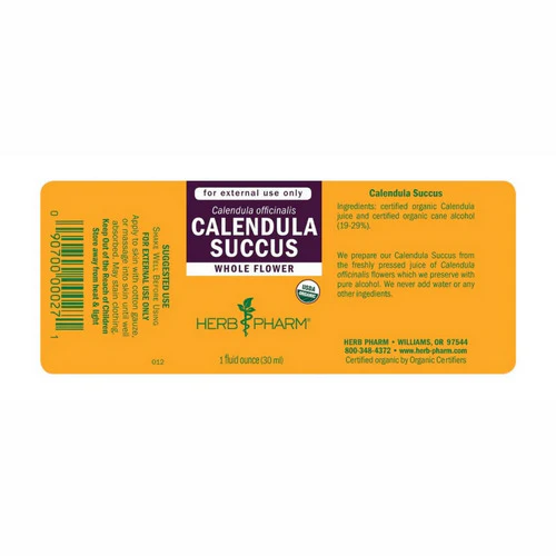 Herb Pharm, Calendula Succus Extract, 1 Oz - Image 2