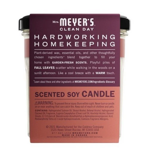 Mrs. Meyer's, Candle Soy Fall Leaves, 7.2 Oz (Case Of 6) - Image 2