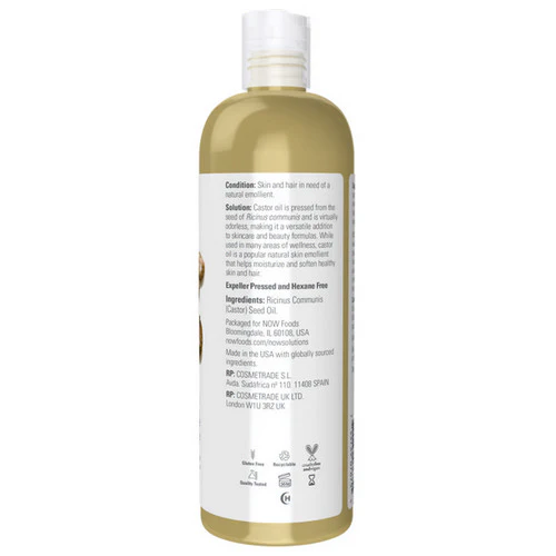 Now Foods, Castor Oil, 16 OZ - Image 2