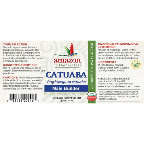 Amazon Therapeutic Laboratories, Catuaba, Certified Organic 1 Fl Oz - Image 2