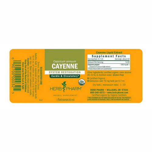 Herb Pharm, Cayenne Extract, 1 Oz - Image 2
