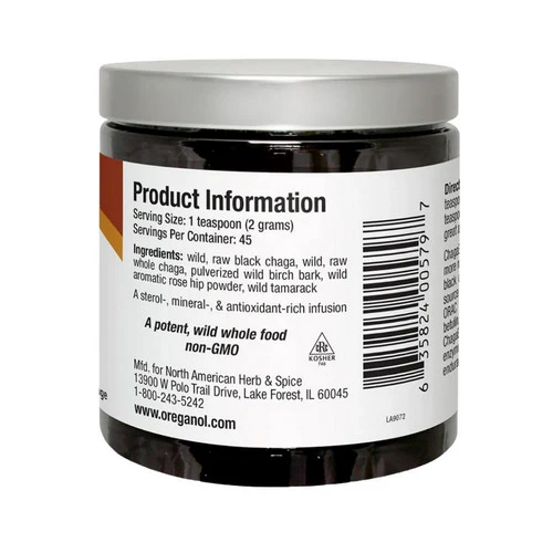North American Herb & Spice, Chaga Black, 3.2 oz - Image 2