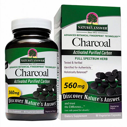 Nature's Answer, Charcoal Activated, 90 Caps