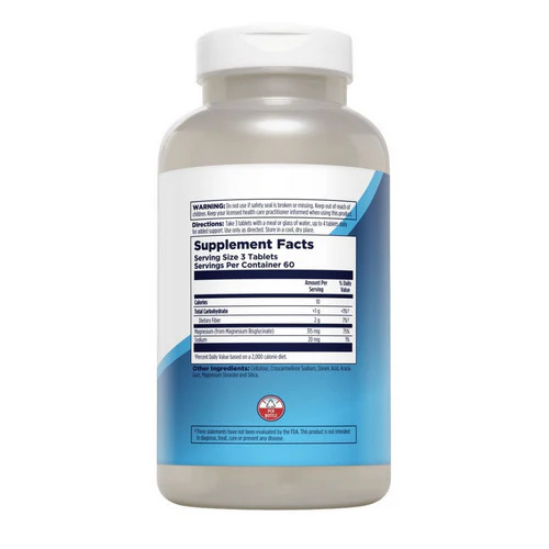 Kal, Chelated Magnesium Bisglycinate, 180 Count - Image 2