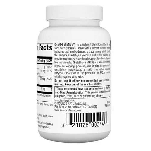 Source Naturals, Chem-Defense Sublingual, Orange 45 Tabs - Image 3
