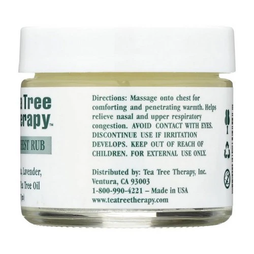 Tea Tree Therapy, Chest Rub Eucalyptus, 2OZ - Image 2