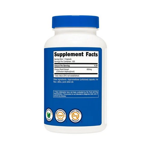 Nutricost, Chicory Root Capsules, 650 Mg, 120 Count - Image 2