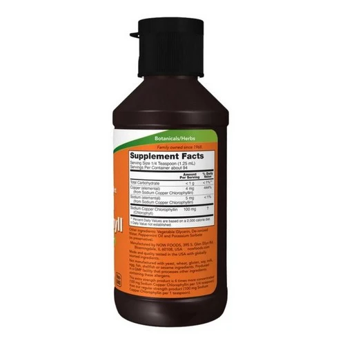 Now Foods, Chlorophyll Liquid Extra Strength Mint, 4 Oz - Image 2
