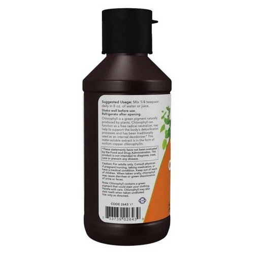Now Foods, Chlorophyll Liquid Extra Strength Unflavored, 4 Oz - Image 2