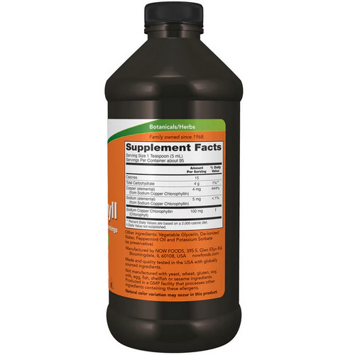 Now Foods, Chlorophyll & Mint, 16 OZ - Image 2