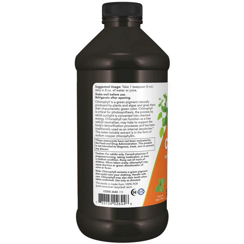 Now Foods, Chlorophyll & Mint, 16 OZ - Image 3
