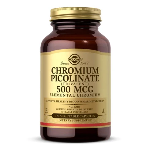 Solgar, Chromium Picolinate, 500 mcg, 120 Veg Caps