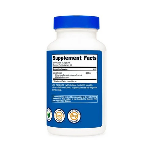 Nutricost, Cissus Quadrangularis Capsules, 1200 MG, 120 Count - Image 2