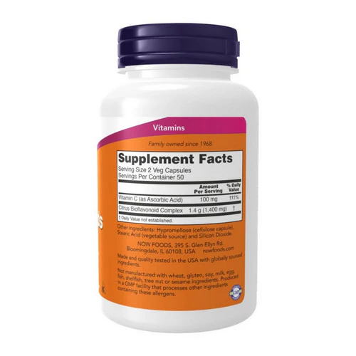 Now Foods, Citrus Bioflavonoid, 700 mg, 100 Caps - Image 2