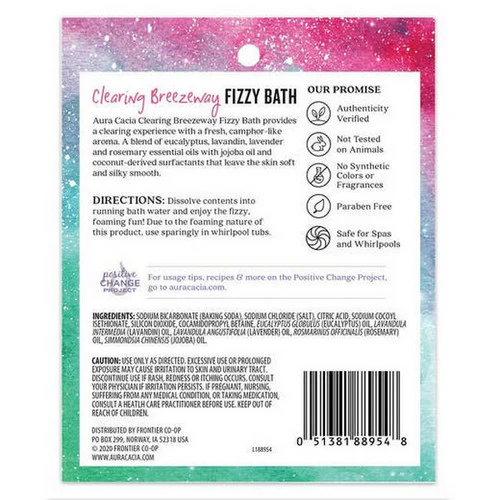 Aura Cacia, Clearing Breezeway Fizzy Bath, 2.5 Oz - Image 2
