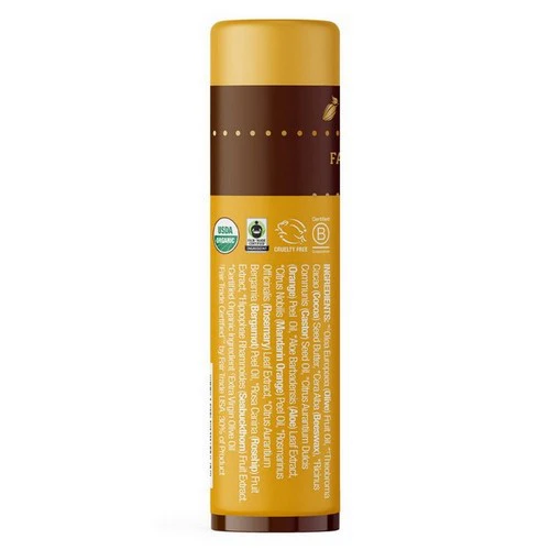 Badger Balm, Cocoa Butter Lip Balm Sweet Orange, .25 Oz - Image 2