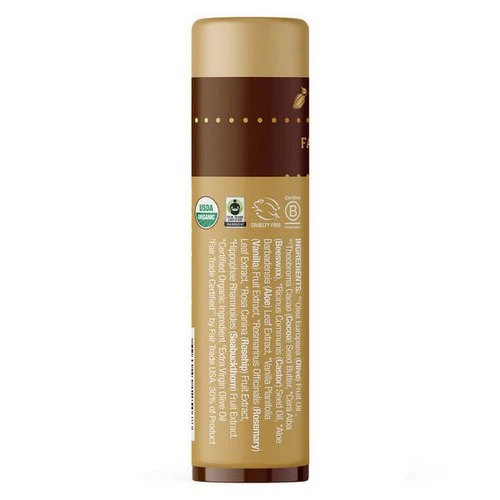 Badger Balm, Cocoa Butter Lip Balm Vanilla Bean, .25 Oz - Image 2