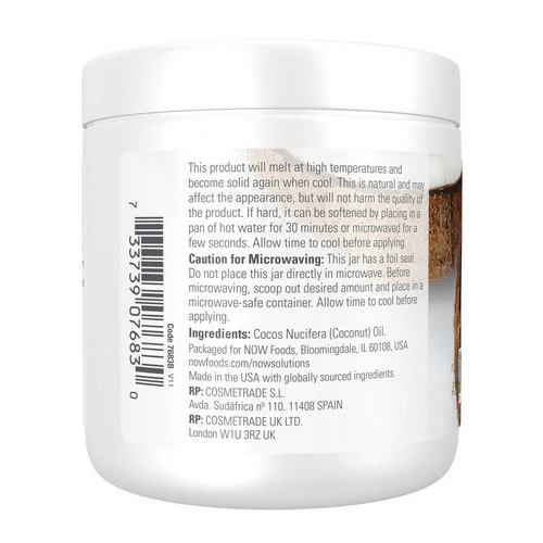 Now Foods, Coconut Oil, 7 OZ - Image 3