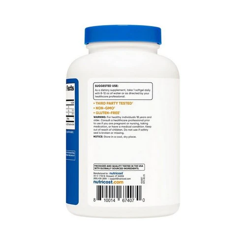 Nutricost, Coconut Oil Softgels, 1000 Mg, 240 Count - Image 3