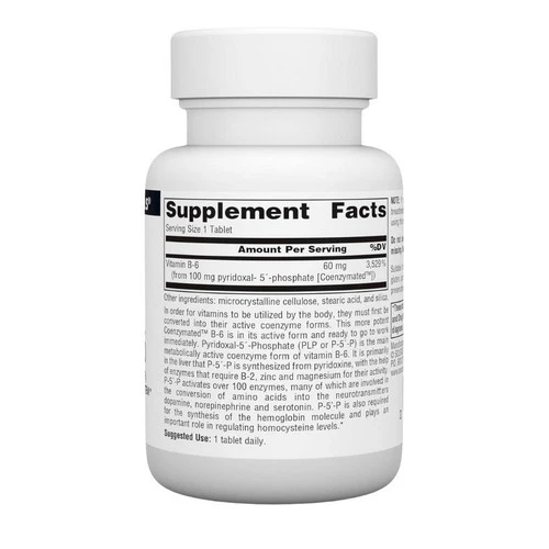 Source Naturals, Coenzymated B-6, 100 mg, 60 Tabs - Image 2