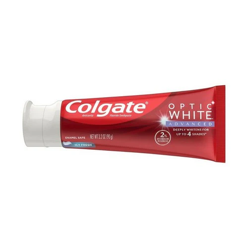 Colgate, Optic White Icy Cool Fresh Anticavity Fluoride Toothpaste Fresh Mint, 3.2 Oz - Image 2
