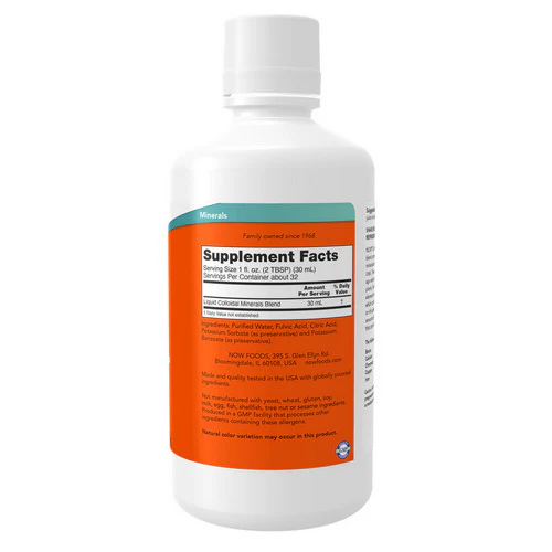Now Foods, Colloidal Minerals, 32 OZ - Image 2