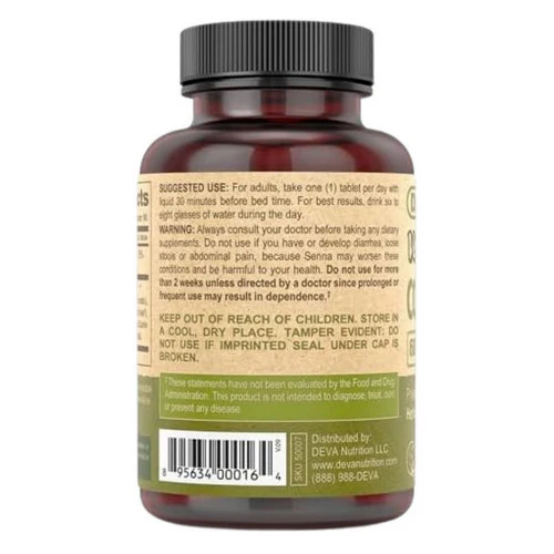 Deva Vegan Vitamins, Vegan Colon Assist, 90 TAB - Image 3