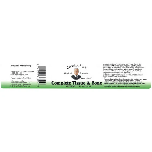 Dr. Christophers Formulas, Complete Tissue & Bone Ointment, 4 oz - Image 2