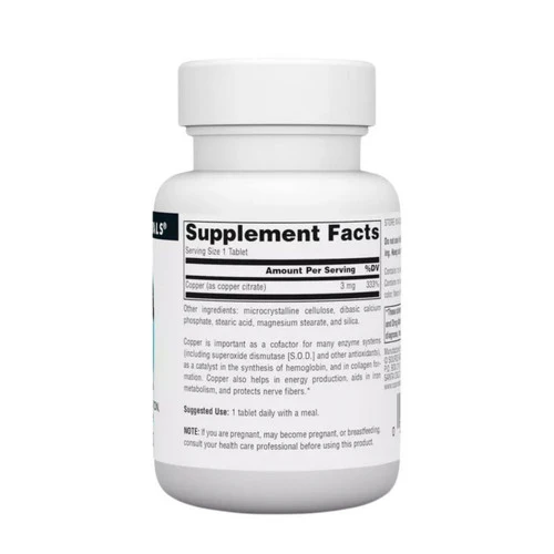 Source Naturals, Copper, 3 mg, 120 Tabs - Image 2