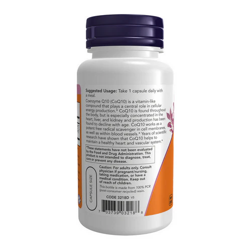 Now Foods, CoQ10, 150 mg, 100 Veg Caps - Image 3