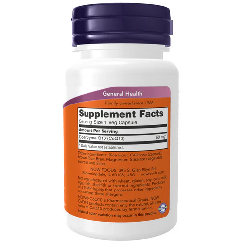 Now Foods, CoQ10, 60 mg, 60 Vcaps - Image 2
