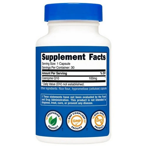 Nutricost, CoQ10 Capsules, 100 Mg, 30 Count - Image 2