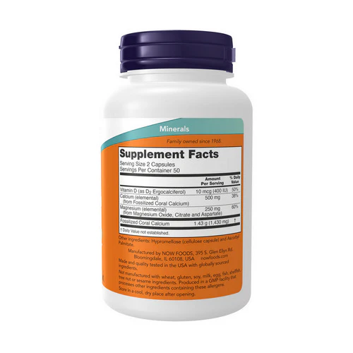 Now Foods, Coral Calcium Plus, 100 Vcaps - Image 2