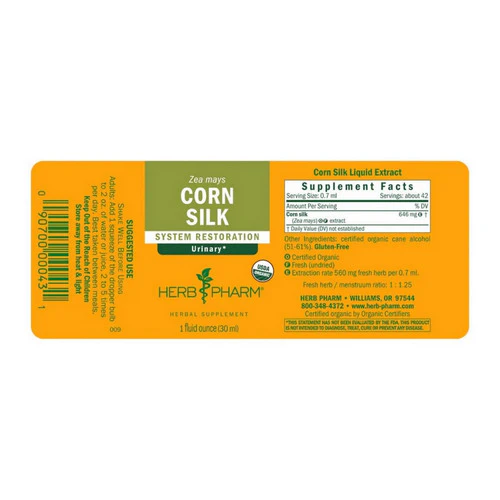 Herb Pharm, Corn Silk Extract, 1 OZ - Image 2