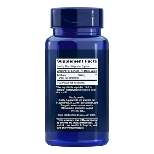 Life Extension, Cran Max, 500 mg, 60 vcaps - Image 2