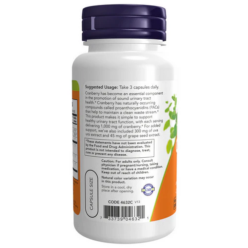Now Foods, Cranberry with PACs, 90 Veg Caps - Image 3