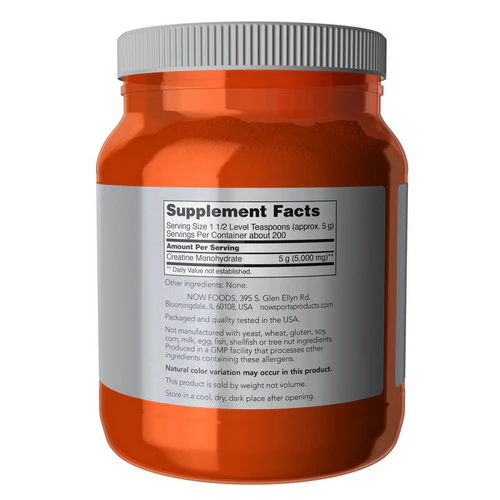 Now Foods, Creatine Monohydrate Powder, 2.2 lb - Image 2