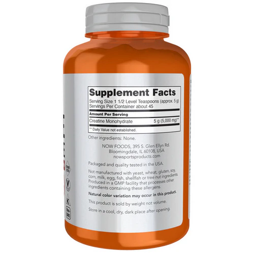 Now Foods, Creatine Monohydrate Powder, 8 OZ (227 gm) - Image 2